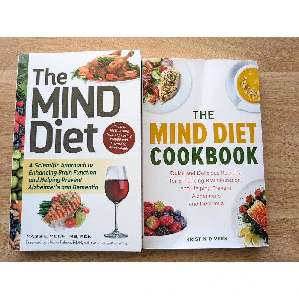 The MIND Diet Book & Cookbook Bundle Maggie Moon Kristin Diversi Alzheimer's